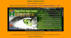 Desktop Screenshot of majestikgraphics.com