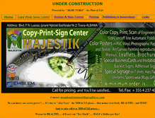 Tablet Screenshot of majestikgraphics.com